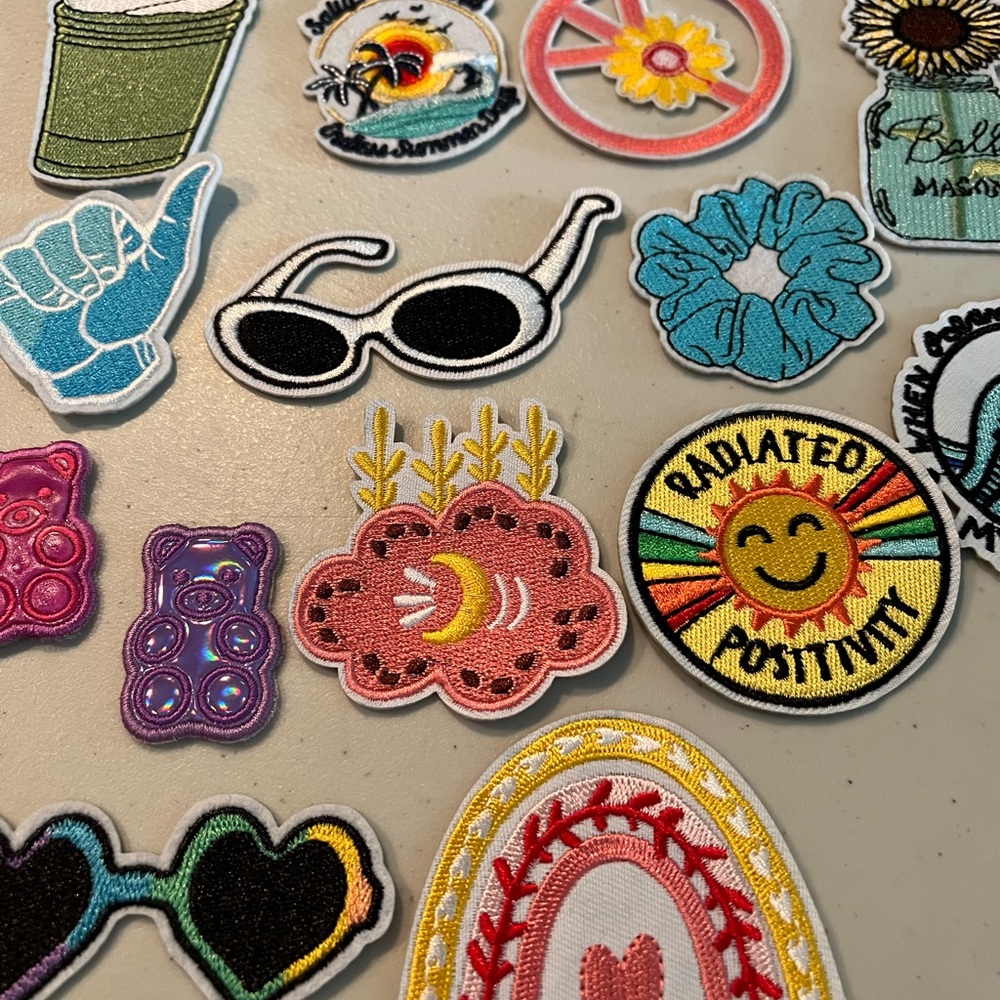 Colorful Embroidered Patches Set - Picture 3 of 4